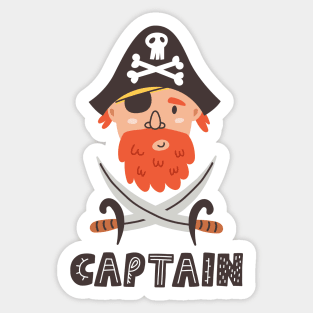 Captain Ahoy! Sticker